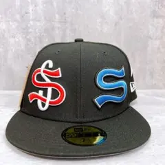 STUSSY ステューシー ニューエラ コラボ 6パネル SSロゴ キャップ