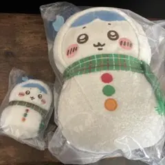 ちいかわ　エニマイ　くじ　ハチワレ　B賞　ぬいぐるみ　雪だるま　大小