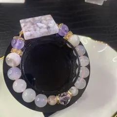 天然石♡高品質桜瑪瑙デザインブレス