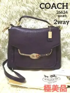 極美品 コーチ COACH ショルダーバッグ ハンドバッグ レザー レディース