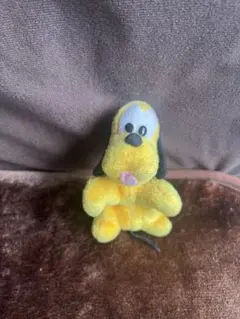 ディズニー　ぬいぐるみバッジ　プルート　レトロ　当時物