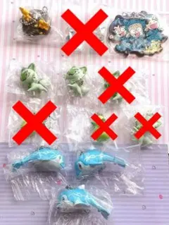 ポケモン ウッドストック 忍たま乱太郎 ガチャガチャ 7個 まとめ売り