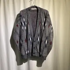 usa製【vintage】jantzen アーガイル柄　カーディガン