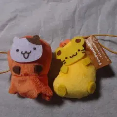 ポムポムプリン の友達ぬいぐるみマスコット5個セット