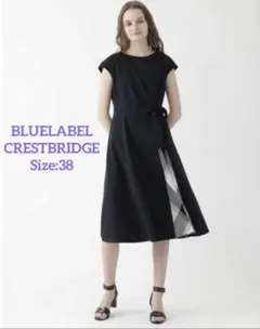 BLUELABEL CRESTBRIDGE モックロディーシルケットワンピース