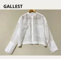 GALLEST ギャレスト　シアークロップドシャツ　38