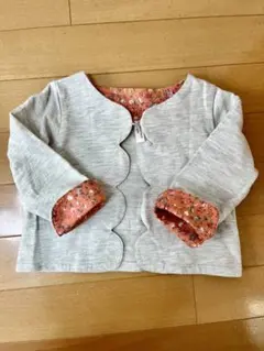 Samansa Mos2 カーディガン　花柄　スカラップ95cm