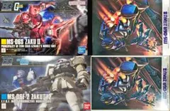 1/144 ガンプラ シャア ザク ザクⅡF2 ms06R 計4個一括