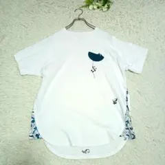 グラニフ graniph/Tシャツ S アニマル柄 動物 パンダ 刺繍 男女兼用