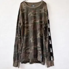 アメリカンイーグル 迷彩 カモフラ ロンT 袖ロゴライン ストリート