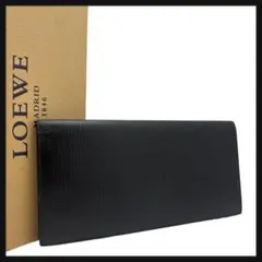 【極美品】 LOEWE ロエベ 長財布 アナグラム ブラック レザーのサムネイル