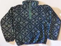 90s パタゴニア 総柄 フリース Mサイズ USA製 シンチラ スナップT