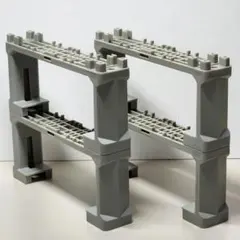 プラレール 複線橋脚 グレー 4つセット