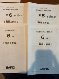 2026年最新】サピックス 新6年組分けテストの人気アイテム - メルカリ