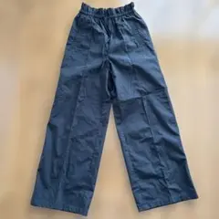 GU 黒　ワイドパンツ