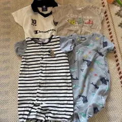 ロンパース3点セット コンバース・ストライプ・海洋生物　SLAPSLIP