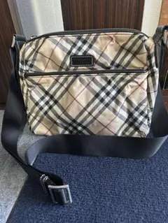 バーバリーブルーレーベル ショルダーバッグ ノバチェック ベージュ