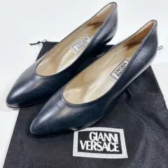 新品未使用✨GIANNI VERSACE パンプス 22cm ネイビー