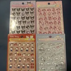 正規品　サンリオミニ　4種　ボンボンドロップシール