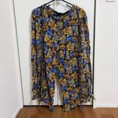 kapital ウール縮絨 マフラー アゲハ蝶 サックスブルー - メルカリ