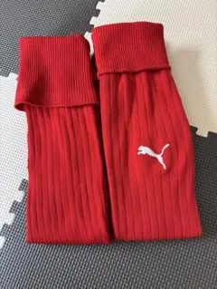 【PUMA】 サッカー ストッキング ソックス 靴下 レッド 23〜25cm相当