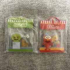 セサミストリート　エルモ　オスカー　キーホルダー