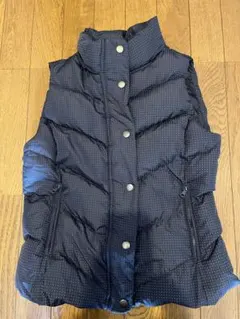 GAP レディース　ネイビー　ドット　ダウンベスト