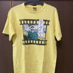 Old Stussy スカルプリント Tシャツ イエロー