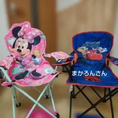 アウトドアチェア　 キッズ用 Minnie & Cars 2脚セットのサムネイル