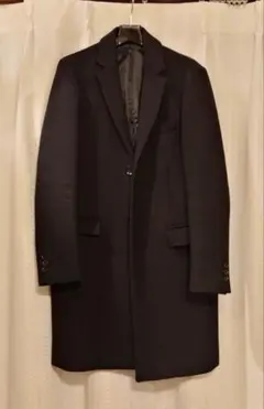 ブラック チェスターコート 2つボタン