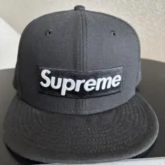 Supreme 59FIFTY キャップ 黒 7 1/2 付属、タグ付き