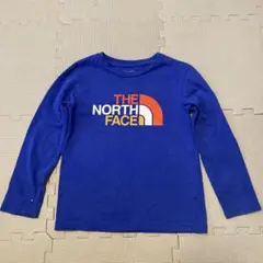 THE NORTH FACE 長袖Tシャツ ロンT 青　フロントロゴ　120cm