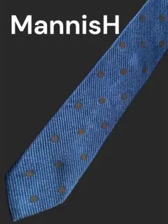 MannisH ドット柄ネクタイ
