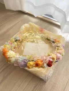 プリザーブドフラワー　ヘッドリース　ウエディング