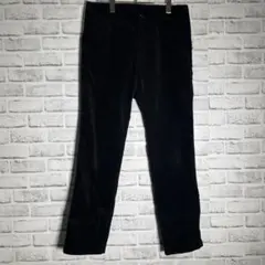 コーデュロイ ストレートパンツ 黒