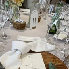 真鍮カードスタンド(ワイドサイズ)10個とテーブルナンバー(A〜J)