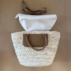 DEAN & DELUCA かごバッグ インナーポーチ付き小のサムネイル