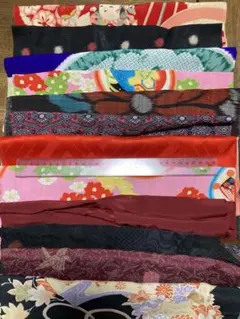 着物　はぎれ　12種類程度（250g以上）Ａタイプ