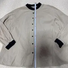 Samansa Mos2 サマンサモスモス　ベージュ長袖ブラウス　中古