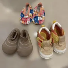 美品 Miki House他 ベビーシューズ　3点セット　11.5-12cm