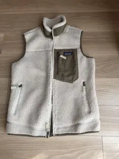 patagonia フリースベスト Sサイズ アイボリー