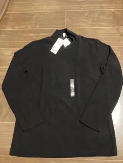 UNIQLO ヒートテックフリース　モックネック長袖Ｔシャツ　ブラック