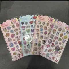 空気シール立体ぷくぷくシール4つセット