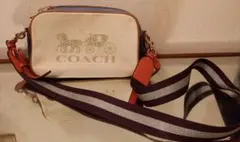 気まぐれ値下げ !!上げます★差し色品よく豪華★COACH ショルダーバッグ