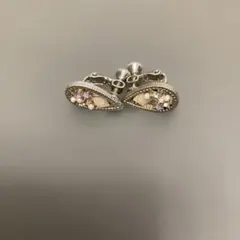 エレガント シルバー フープイヤリング