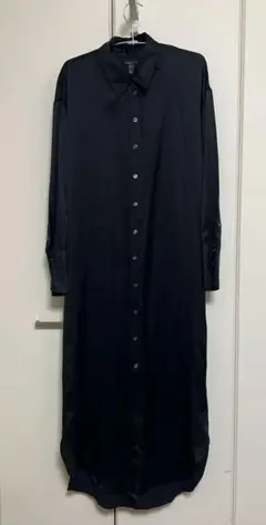 BANANA REPUBLIC 100%シルク ブラックシャツのサムネイル