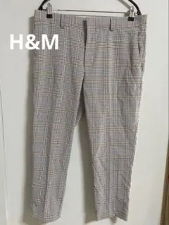 H&M エイチアンドエム　ハウンドトゥース　チェック柄　スラックスのサムネイル