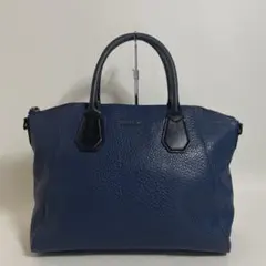 2603-206｜マイケルコース ハンドバッグ レザー ネイビー