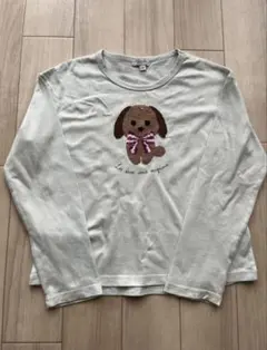 any FAM 犬柄　スパンコール　ロンT 長袖カットソー　130cm