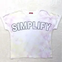 タイダイTシャツ SIMPLIFY ロゴT 韓国 Y2K ショート丈